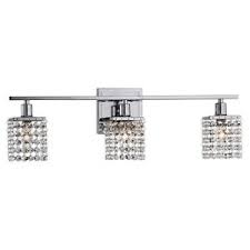 Crystal Vanity Lights For Bathroom 3 Lamp Spa Wall Bar Fixtures Chrome Sconce 717109755327 Ebay