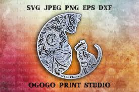 Free Free 224 Layered Cat Mandala Svg SVG PNG EPS DXF File