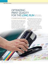 OPTIMIZING PRINT QUALITY FOR THE LONG RUN