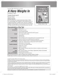 A Hero Weighs In Houghton Mifflin Harcourt