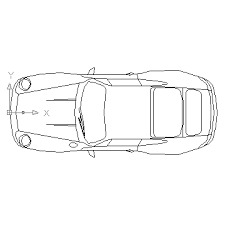 Pin By Saurabh Verma On Bloques Autocad Car Top View Porsche 911 Turbo 911 Turbo S