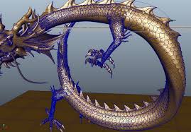 Golden Chinese Dragon 3d Model Maya Files Free Download Modeling 44312 On Cadnav Chinese Dragon 3d Model Dragon