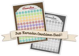 Free Printable 99 Days Til Ramadan Countdown Chart