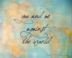 You And Me Against The World Baby Me Against The World Typography Art Print Typography