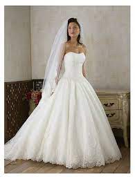 Princess Ball Gown Strapless Dropped Waist Pleated Long Satin White Couture Wedding Dresses Wedding Dresses Lovely Wedding Dress Poofy Wedding Dress