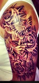Pin By Brandi D On Tattys Piercings Half Sleeve Tattoo Tattoos Rose Tattoo Sleeve