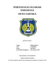 Fyi nih portofolio sendiri diambil dari bahasa latin portefeuille. Portofolio Sejarah Indonesia Docx Portofolio Sejarah Indonesia Dewi Sartika Disusun Oleh Nama Nis Kelas Guru Mata Pelajaran Alifia Daffa A 171810074 Course Hero