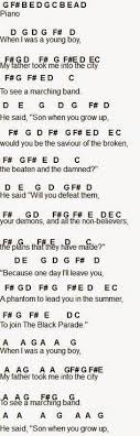 My Chemical Romance Welcome To The Black Parade Ukulele Chords Flute Xylophone Sheet Music For Welcome To The Black Parade By My Chemical Romance Flute Sheet Music My Chemical Romance Sheet Music
