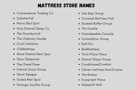 Find the latest deals on twin, full, queen, king size mattresses & more. 500 Mattress Store Names And Suggestions