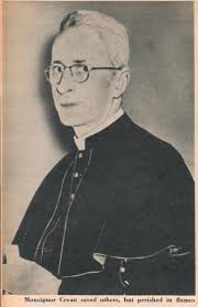 Catholic church burned down in December 1966