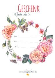 Nutzen sie jetzt unsere praktischen vordrucke und. Geschenk Gutschein Acrylglas Foto Sofort Ausdrucken Verschenken