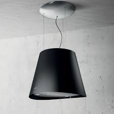 Hotte Easydecorative En Ilot Noire De Chez Elica Prf0120352 Cuisissimo Hotte Suspendue Hotte Cuisine Hotte Design