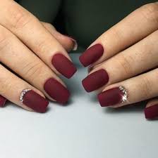 New Nails Matte Maroon Art Designs 22 Ideas Maroon Nail Designs Matte Nails Design Maroon Nails