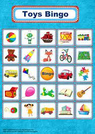 Toys Bingo Game Bingo Games For Kids Bingo For Kids Kids Fun Learning