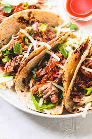 This corn is going to. Slow Cooker Pulled Pork Tacos Creme De La Crumb