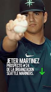 🚨PROSPECTO #24 DE (@mariners ) 🔱 RHP JETER MARTINEZ (@jeter_martinez )  testimonio y @showtime.athletes de 97 MPH 🔥 con 18 años 👀, 🍿GET YOUR  POPCORNS READY 🍿 IT’S SHOWTIME 🎬⚾️ FOR JETER , El cielo es ...