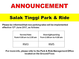 Ioi city mall parking managed by ioi city park sdn bhd. Parking Di Park And Ride Salak Tinggi Ke Klia Klia2 Miera Hassan