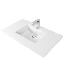 Benton collection marble bathroom vanity with vessel sink akira 36 cf35535. Vanity Tops You Ll Love In 2021 Wayfair