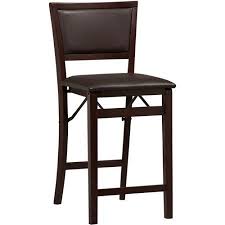 Linon Keira Folding Counter Stool Espresso 24 Seat Height Assembled Walmart Com Folding Bar Stools Linon Home Decor Counter Stools