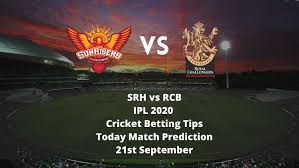 Sunrisers hyderabad won by 6 wickets. Srh Vs Rcb Ipl 2020 Cricket Betting Tips Today Match Prediction 21st September