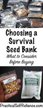 Choosing A Survival Seed Bank Survival Seeds Survival Food Seed Bank