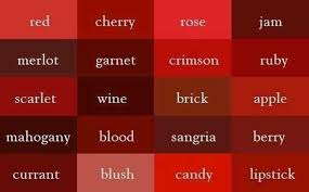 Describing Colors Www Lularoejilldomme Com Red Aesthetic