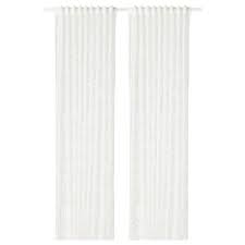 Teresia Sheer Curtains 1 Pair White 57x98 145x250 Cm Ikea Sheer Curtains Curtains Lace Curtains