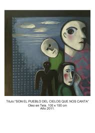 Are the people of heaven sings. Painting by Hilda Vidal