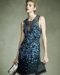 Elie Tahari Justina Sleeveless Sequined Mesh Cocktail Dress Mesh Cocktail Dress Cocktail Dress Dresses