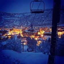 Park City Utah So Beautiful At Night Nothing Better Than The Mountains Snow And A Hot Tub Park City Skiing Park City Utah Beautiful Places To Visit