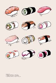 Collection Of Sushi Art Sushi Art Print Sushi Art Sushi Drawing