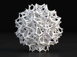 Processed White 3d Printed Organic Object Impression 3d 3d Art Fond Ecran Samsung Galaxy