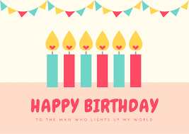 If your husband is quirky, then a scavenger hunt or a flash mob are great ideas for birthday surprises. Page 2 Free Custom Printable Birthday Card Templates Canva