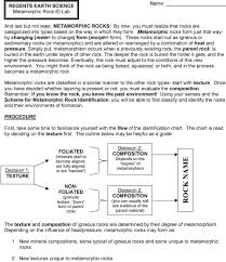 Rock Type Identification Flow Chart Pdf Free Download