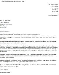 Writing a cover letter is essential when applying for jobs. Court Administrative Officer Cover Letter Example Learnist Org
