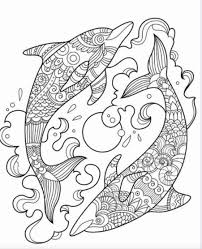 Jumping Dolphins In 2020 Dolphin Coloring Pages Mandala Coloring Pages Cool Coloring Pages