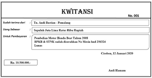 Untuk memperjelas saya ingin memberikan suatu contoh kasus hipotesis yang mudah. Fungsi Kwitansi Cara Membuat Dan Contoh Contoh Kwitansi Pembayaran Bukareview