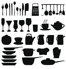 All Kitchen Things Black Svg Picture
