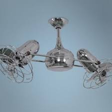 39 Matthews Dagny Chrome Double Headed Ceiling Fan W8380 Lamps Plus Ceiling Fan Fan Light Chrome