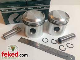 Engine Transmission Engine Upper Pistons Bsa Pistons Gandini Gpm Pistons Bsa 650cc A10 Ohv Models Circa 1951 62