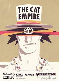 the cat empire august 2013 art by kyle smart http www kylesmart co uk index html cat empire gig posters cats