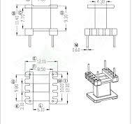Bobbins | EE10 Bobbin For High Frequency Ferrite Core ...