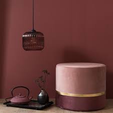 Pouf Effetto Velluto Rosa E Dorato Maisons Du Monde Decoration Salon Rose Pouf Rose Chambre Vieux Rose