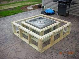 How To Make A Wood Table Into An Outdoor Fire Pit With Glassel Fireglass Diy Gas Fire Pit Fire Pit Essentials Gas Firepit