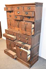 5 out of 5 stars. Lot Globe Stacking Oak File Cabinet