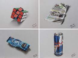 With colored pencils, still life drawing lessons, realism Learn How To Draw Photorealistic Everyday Objects In Minutes Realistic Drawings Photorealistic Drawings Everyday Art