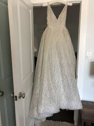 Lazaro 3662 Wedding Dress Used Size 8 3 199 Dresses Lazaro Dress Evening Dresses