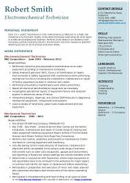 This professional letter incorporates typical skills. Mechanical Technician Resume Samples Qwikresume