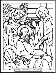 Find the coloring book you need here. Printable Prayer To St Joseph Prayer Cards And Coloring Pages