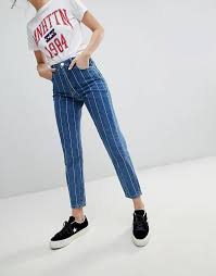 Stradivarius Stripe Mom Jean In 2019 Mom Jeans Outfit